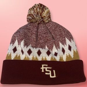 Florida State Seminoles Knit Hat Beanie FSU Noles Pom Pom